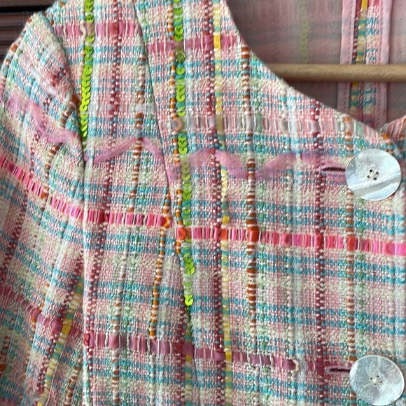 Rena Lange Woven Tweed Blazer - Picture 6 of 14